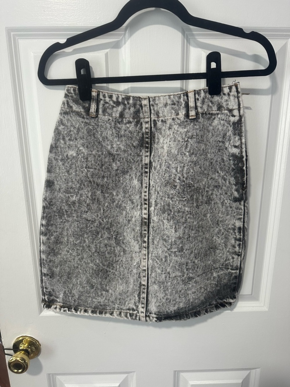 Vintage Acid Wash Jean Mini Skirt